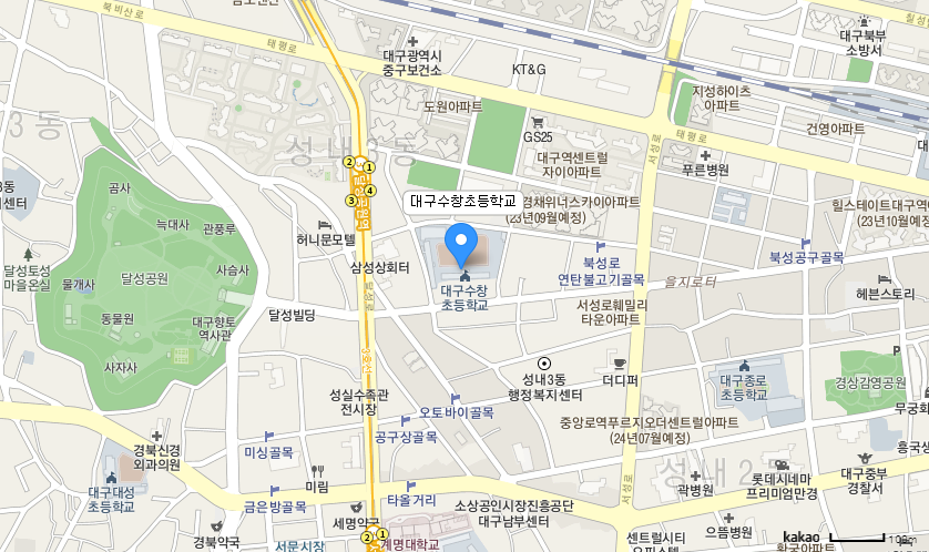 학교 찾아오시는 길 지도